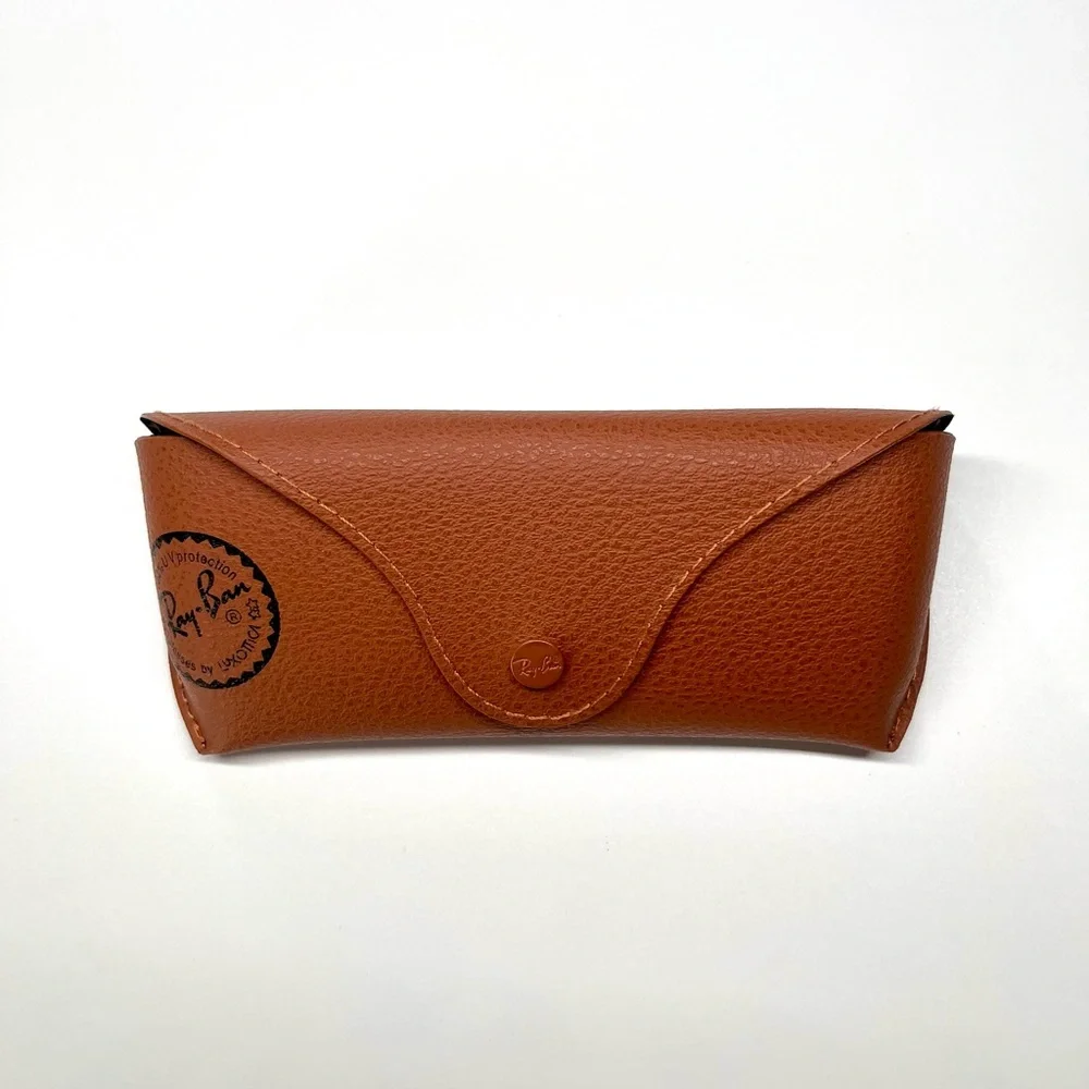 Ray-Ban Tan Leather Sunglasses Case NWT